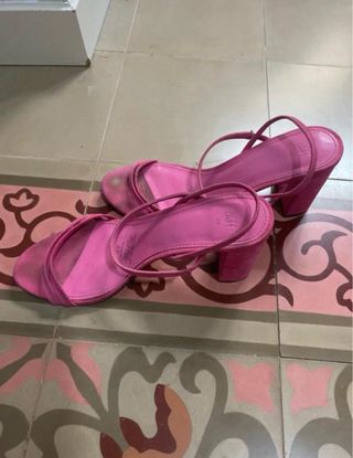 Tacones H&M Rosa Fucsia - Talla 39
