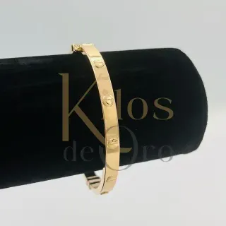 Pulsera rígida hueca con tornillos