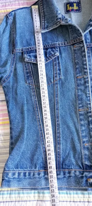 Cazadora tejana vaquera