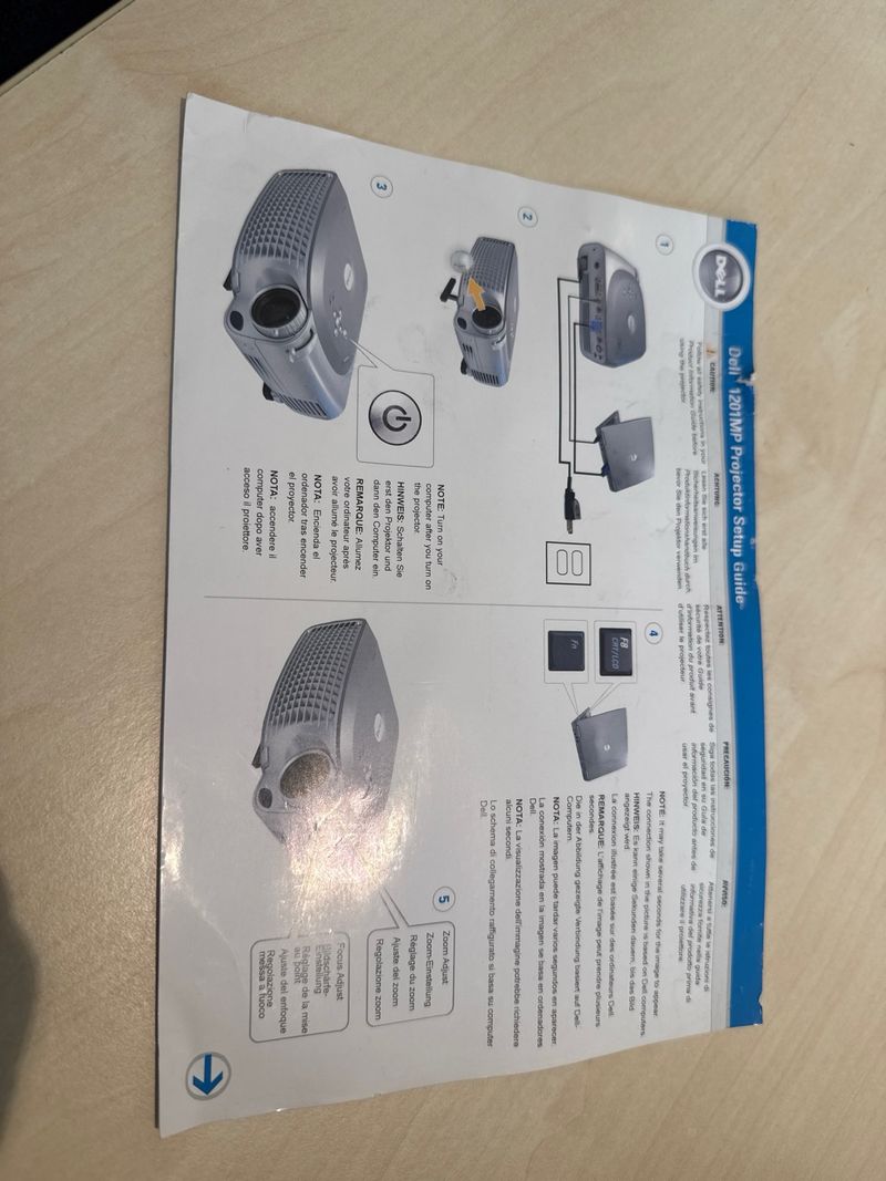 Proyector Dell 1201MP Plata afbeelding 2