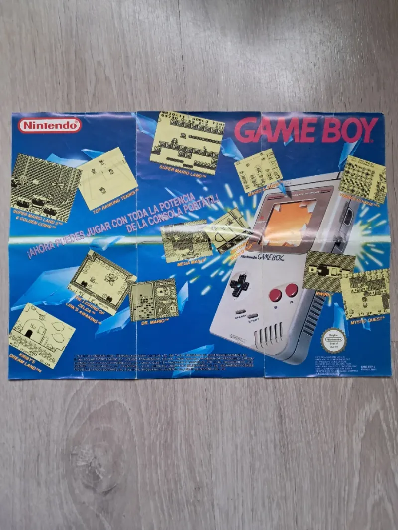 Póster Nintendo Game Boy Juegos