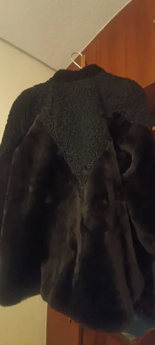 Chaquetón piel mouton/astrakán elegante