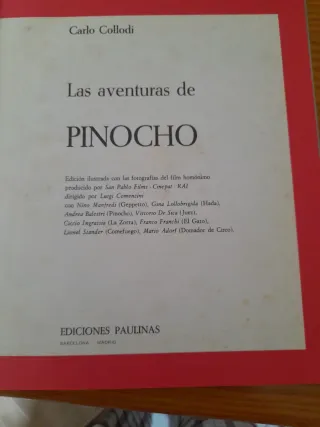 Las aventuras de Pinocho