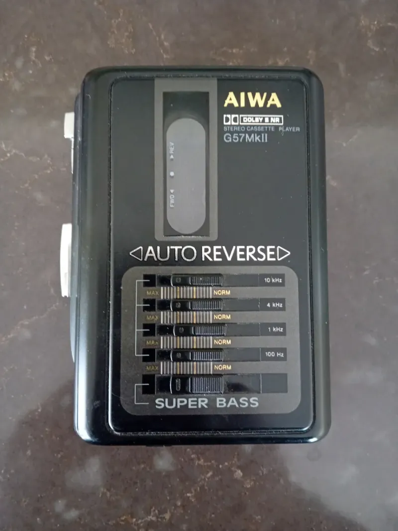Reproductor de cassettes estéreo Walkman AIWA G57MkII