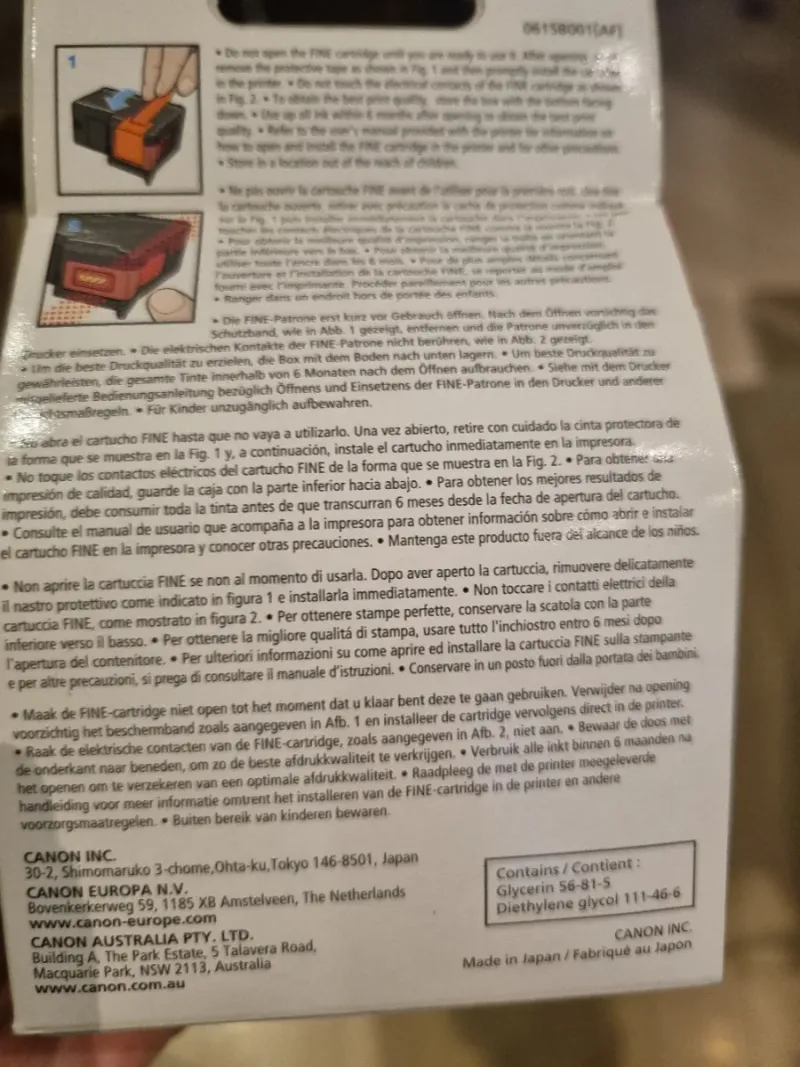 Cartucho Tinta Negra Canon PG-40 afbeelding 3