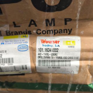 FARO IZQUIERDO OPEL ZAFIRA NUEVO 10116341002