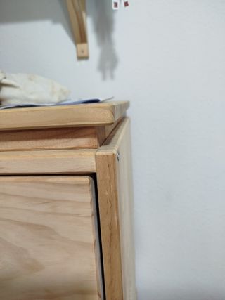 Cómoda 4 cajones madera natural LUFE