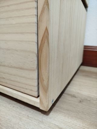 Cómoda 4 cajones madera natural LUFE