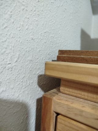 Cómoda 4 cajones madera natural LUFE