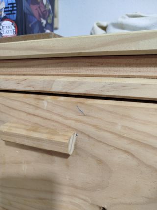 Cómoda 4 cajones madera natural LUFE