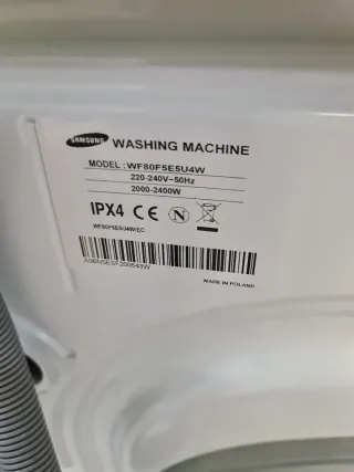 Lavadora Samsung ecobubble 8kg A++