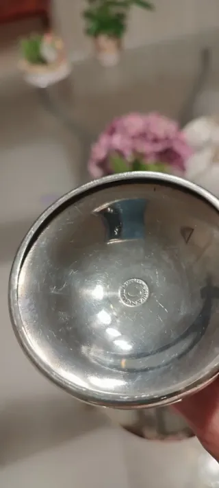 Copas de alpaca baño plata