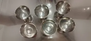 Copas de alpaca baño plata