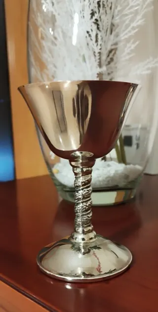 Copas de alpaca baño plata