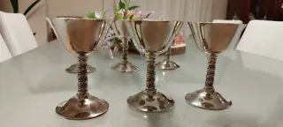 Copas de alpaca baño plata