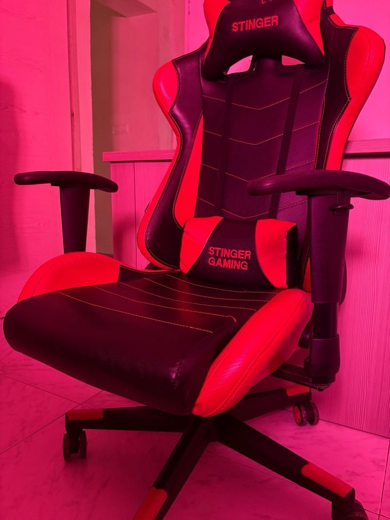 Silla Gamer Stinger Negra y Roja afbeelding 2