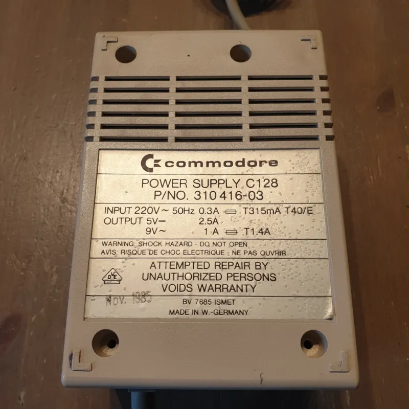 Alimentador Commodore C128 - Para Probar - R6 afbeelding 6