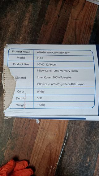 Almohada Cervical AFNGWWIN 60x40cm