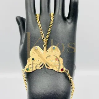 Pulsera Manita Mariposa 18K