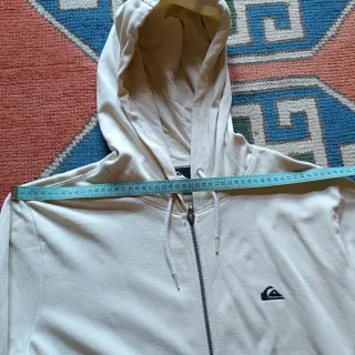 Sudadera Quiksilver Cremallera Crema Talla M
