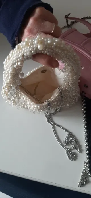 Borsette perla e rosa