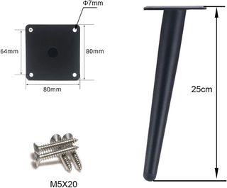 Patas de mesa oblicuas 25cm (4 unidades)
