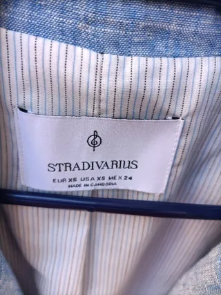 Blazer Stradivarius Azul XS