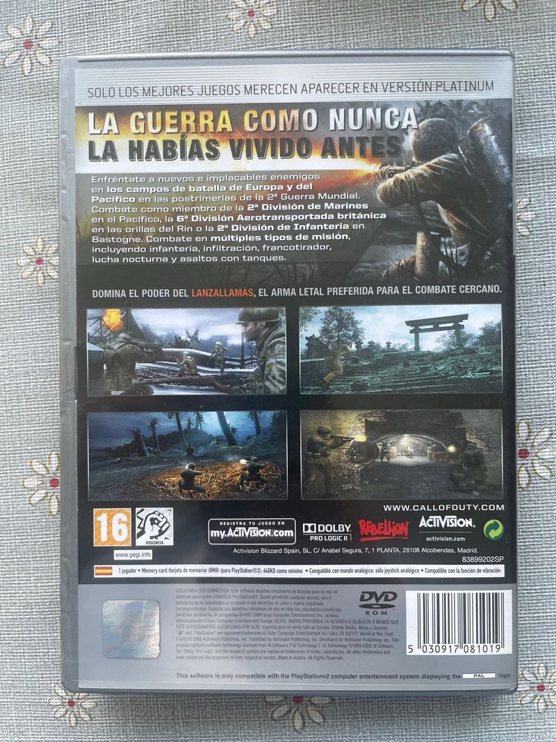 Call of Duty World at War Final Fronts PS2 afbeelding 3