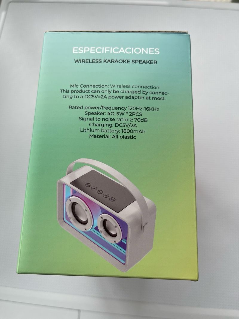 Karaoke Inspiral Deluxe 2 Micrófonos y altavoz afbeelding 3