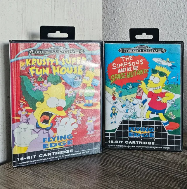 Pack Megadrive Simpsons Krusty y Bart
