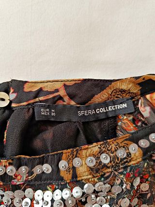 Vestido corto estampado Sfera