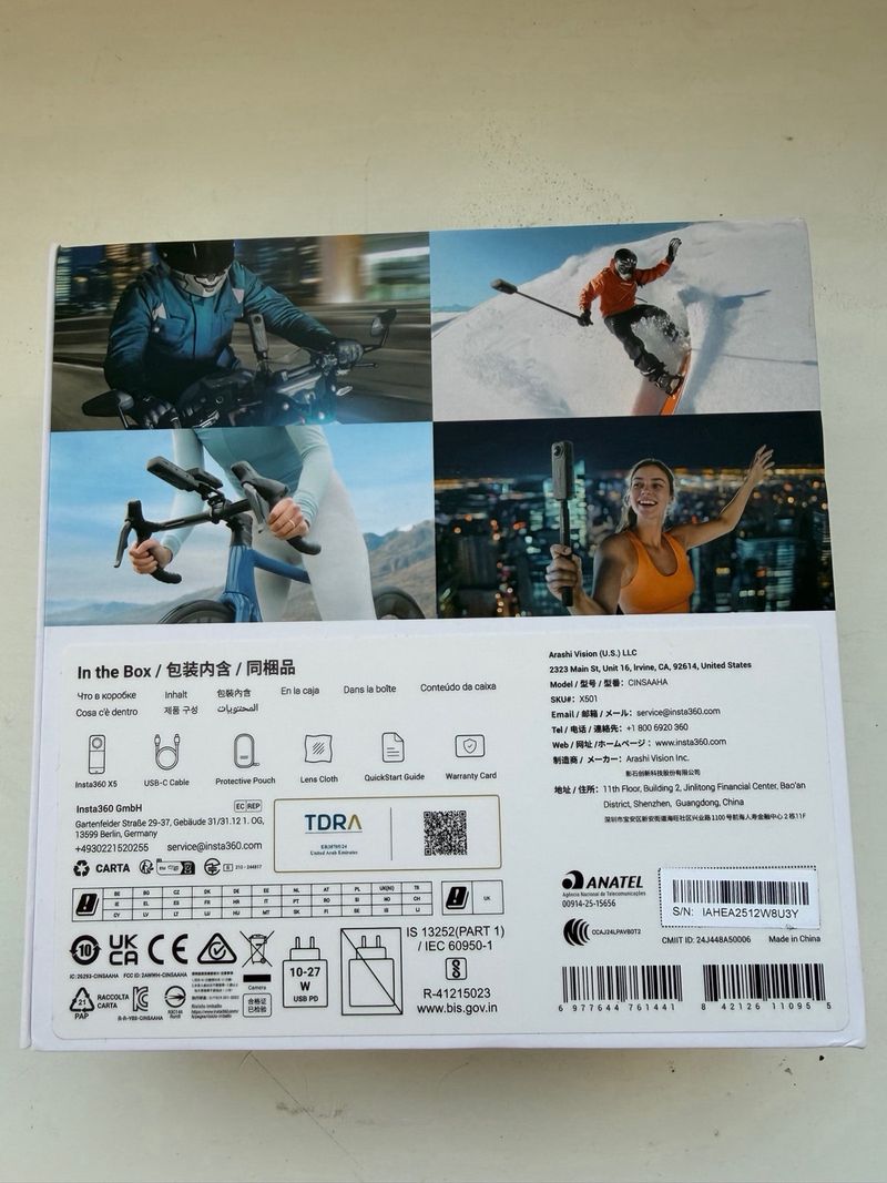 Cámara Insta360 X5 sin estrenar afbeelding 5