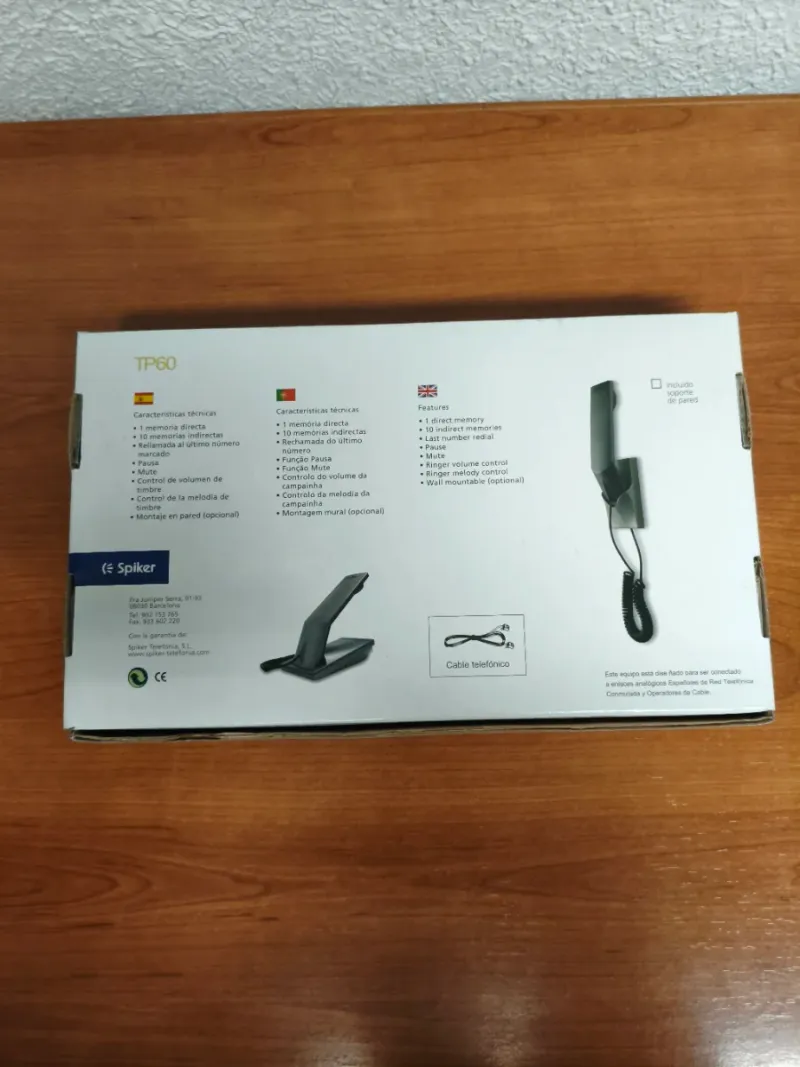 Teléfono fijo Spiker TP60 afbeelding 3