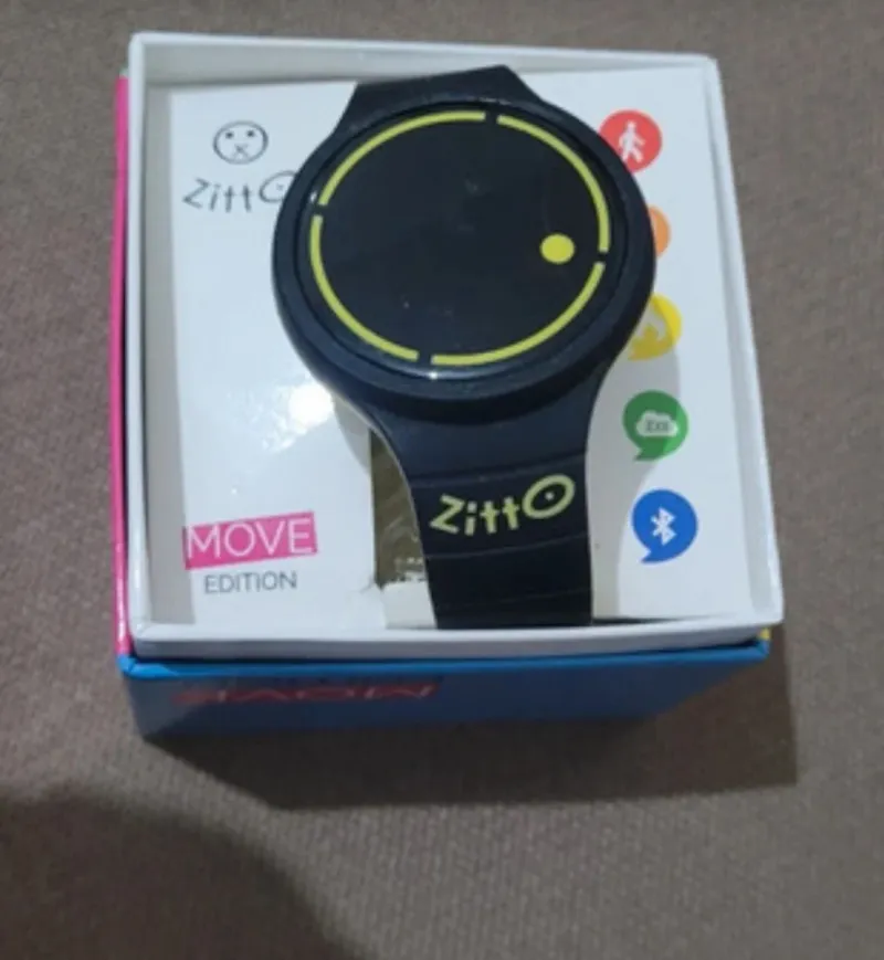 Reloj Zitto Move Smart Negro Amarillo