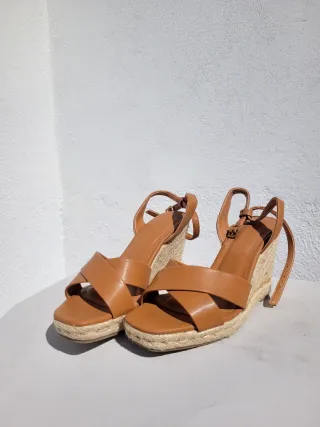 Sandalias Cuña Marrones