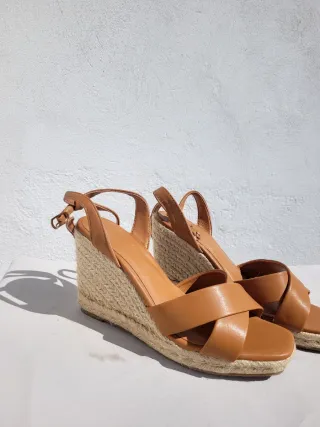 Sandalias Cuña Marrones