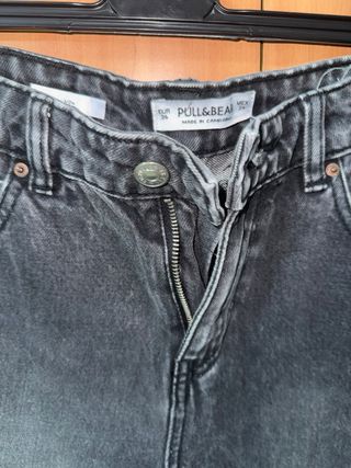 Mom Jeans Pull and Bear Gris