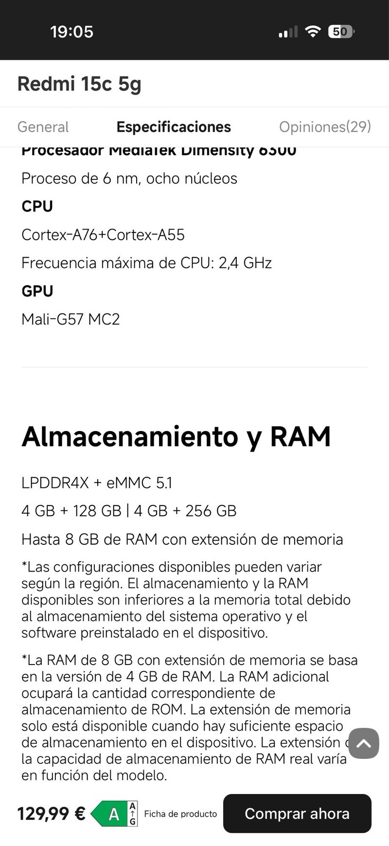 Redmi 15C 5G 128GB afbeelding 5