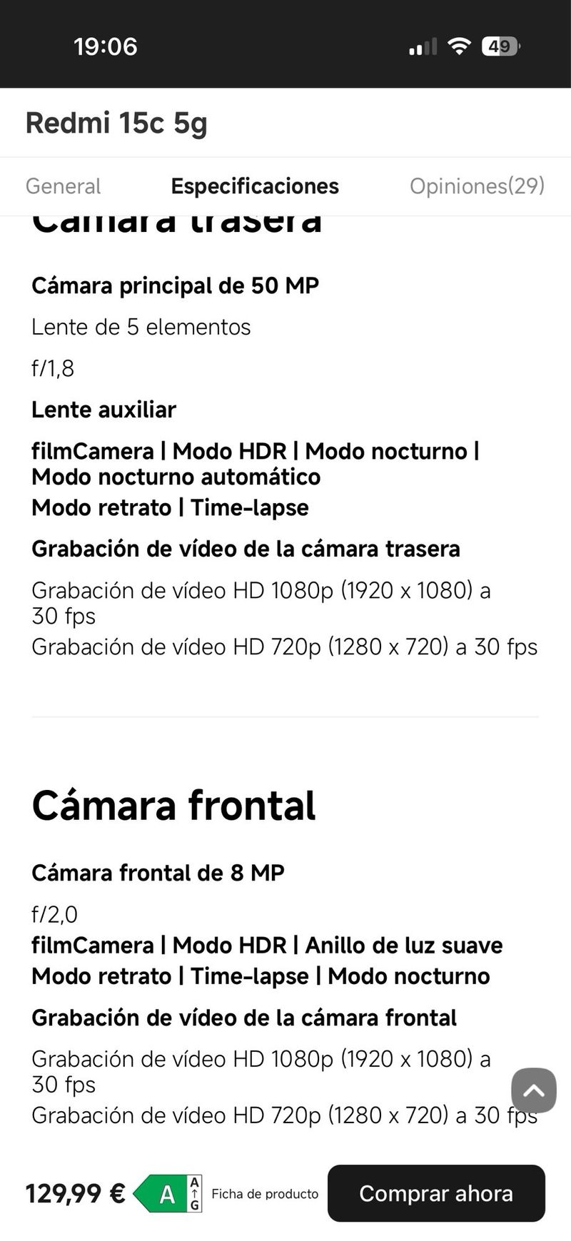 Redmi 15C 5G 128GB afbeelding 4
