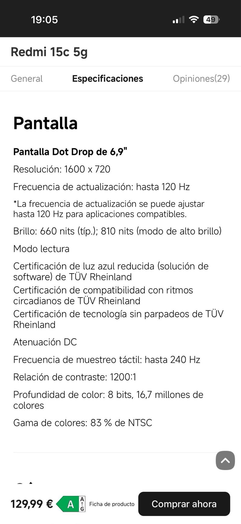 Redmi 15C 5G 128GB afbeelding 6