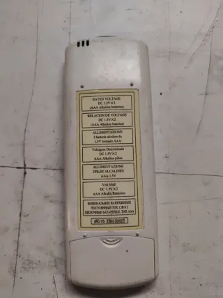 Mando Samsung Aire Acondicionado Blanco