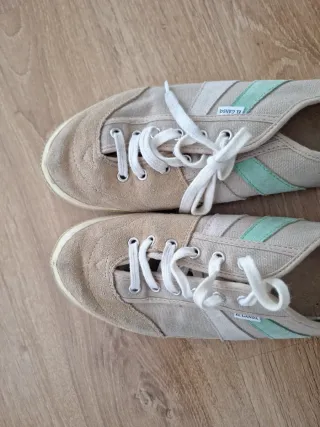 Zapatillas El Ganso Beige y Turquesa