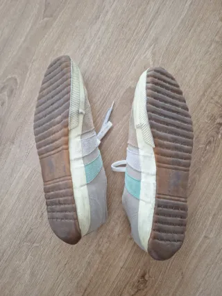 Zapatillas El Ganso Beige y Turquesa
