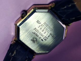 Raro orologio ottagonale vintage da donna Seiko