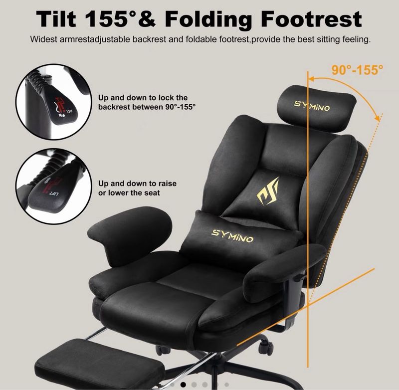 Sillón Gaming SYMINO Silla Gamer afbeelding 2
