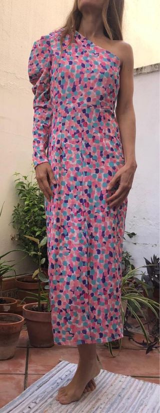 Vestido italiano estampado talla única sin estrena