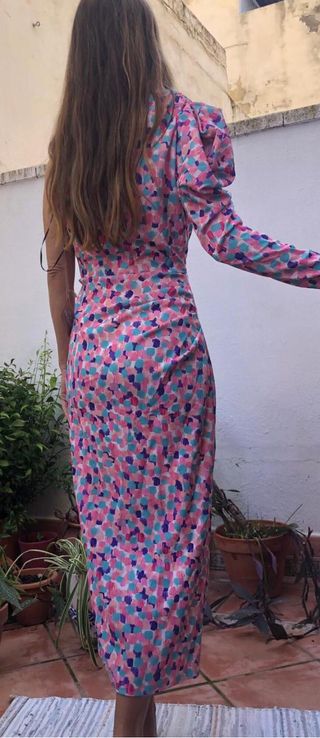 Vestido italiano estampado talla única sin estrena
