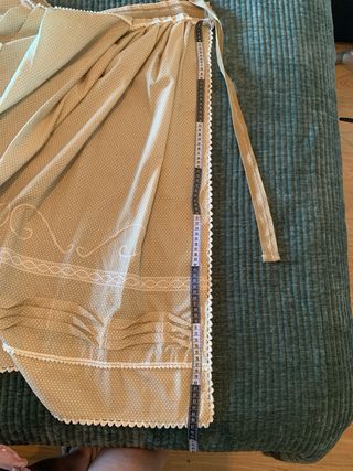 Delantal Baturra Beige con Bolsillo