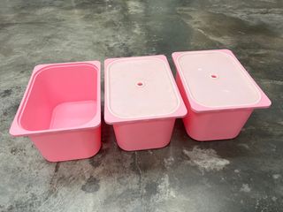 Cajas de almacenaje IKEA rosa (3 unidades)