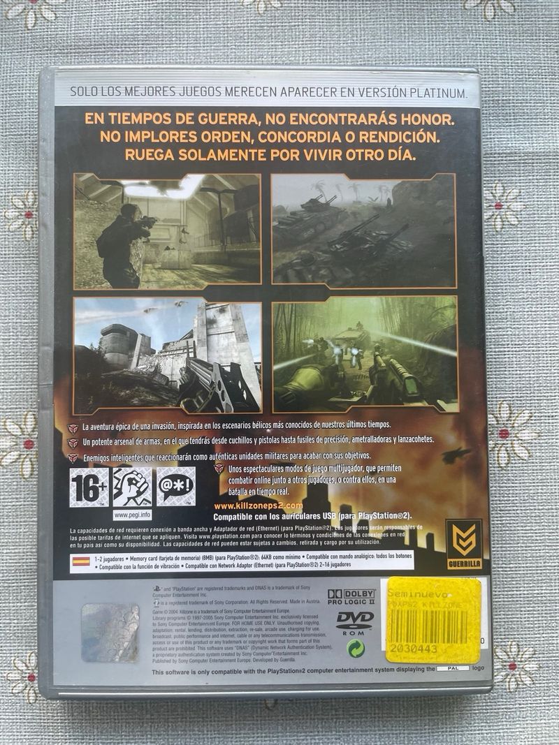 Killzone PS2 Platinum Edición Online Incluido afbeelding 3